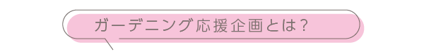 ガーデニング応援企画とは